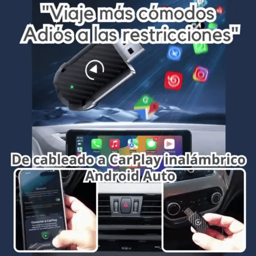 Adaptador para CarPlay o Android Auto Inalámbrico - Lleva de Todo Colombia