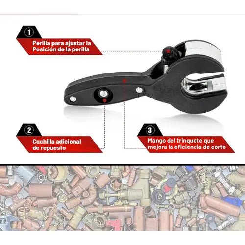 Cortador de Tubos con Trinquete Cutter Pro - Lleva de Todo Colombia