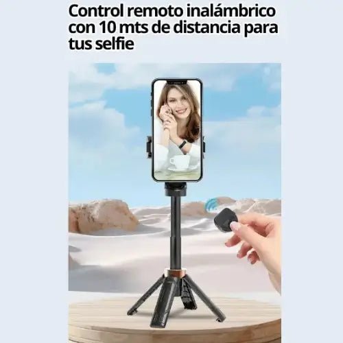 Mini Tripode JC - 25, Soporte para Celular, de 360°, con control remoto, ideal para selfis y todo tipo de tomas - Lleva de Todo Colombia