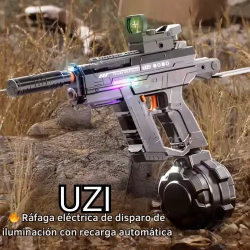 Pistola Agua Luminosa tipo UZI - Lleva de Todo Colombia