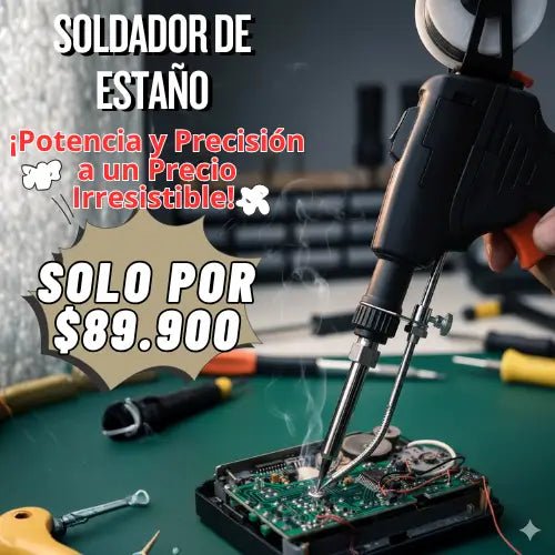 PISTOLA SOLDADOR DE ESTAÑO "Soluciones de Soldadura Todo en Uno" - Lleva de Todo Colombia