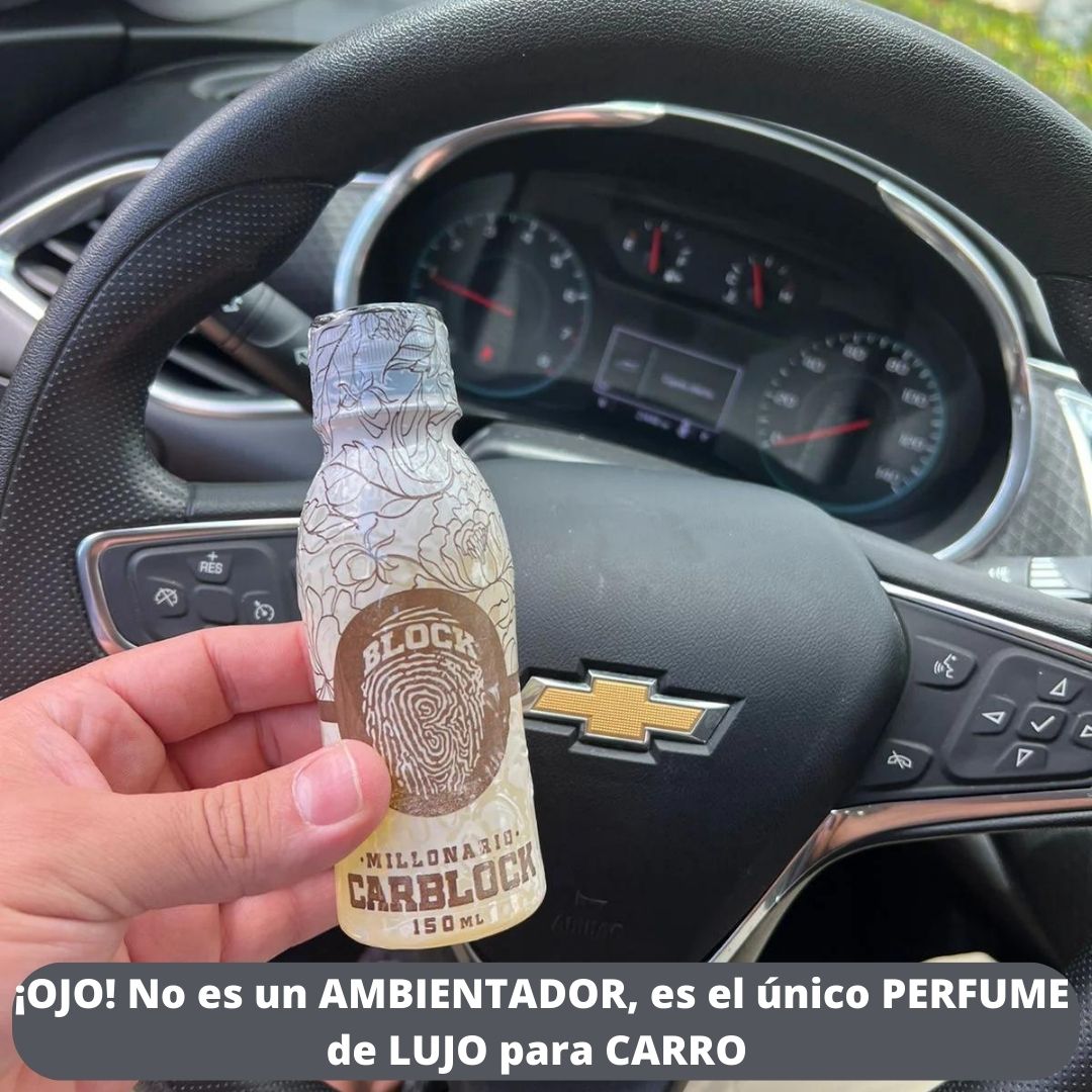 CARBLOCK PERFUME DE LUJO PARA VEHICULOS