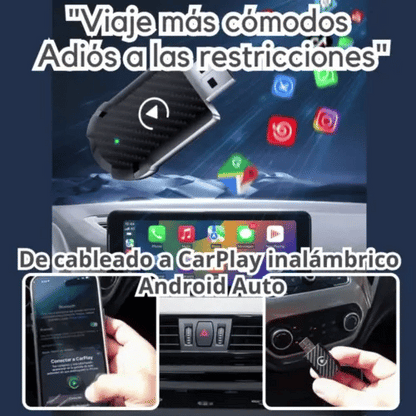 Adaptador para CarPlay o Android Auto Inalámbrico - Lleva de Todo Colombia