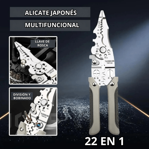 Alicate Prensador Japones Multifuncional 22 EN 1 - Lleva de Todo Colombia