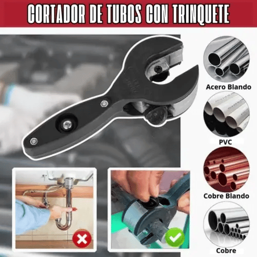 Cortador de Tubos con Trinquete Cutter Pro - Lleva de Todo Colombia