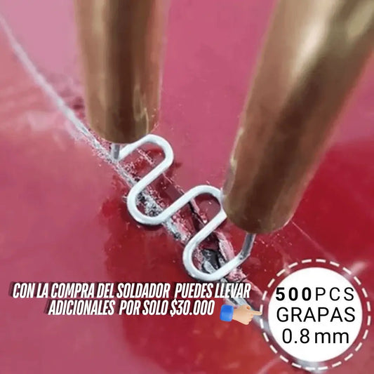 Grapas X 500 Unidades, Para Soldador de Plástico Eléctrico (solo se puede adquirir con la compra del soldador) - Lleva de Todo Colombia