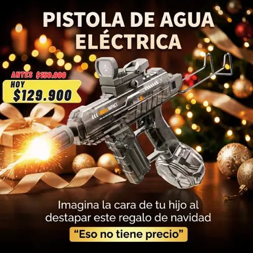 Pistola Agua con Boquilla Luminosa tipo UZI 🎅OFERTA EXCLUSIVA DE NAVIDAD🎄 - Lleva de Todo Colombia